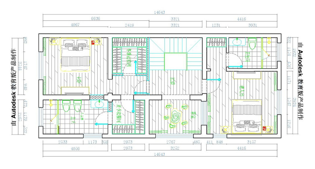 香溪庭院330㎡别墅二层户型安排图.jpg